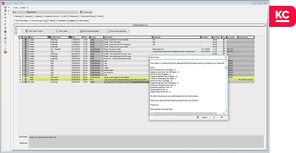 no-lazyload A screenshot of the customer screen in Khaos Control