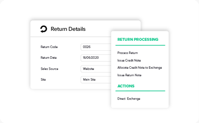 Return details tab in Khaos Control Cloud