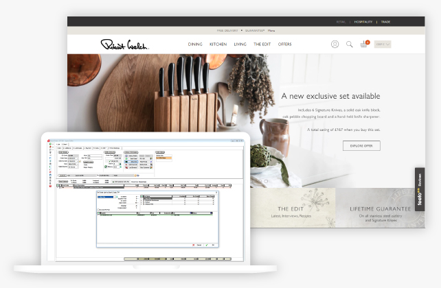 A screenshot of the Robert Welch website with an overlay of Khaos Control