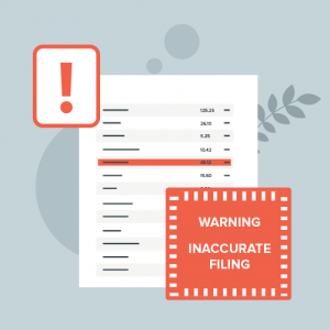 Illustration graphic of penalty for inaccurate accounts