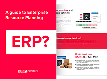 The front cover and an example page from our guide to ERP