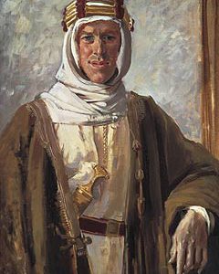A painting of T.E. Lawrence